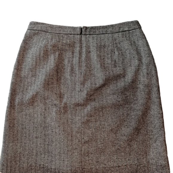 Eddie Bauer women's size 12 tweed faux wrap skirt vintage - Picture 3 of 8